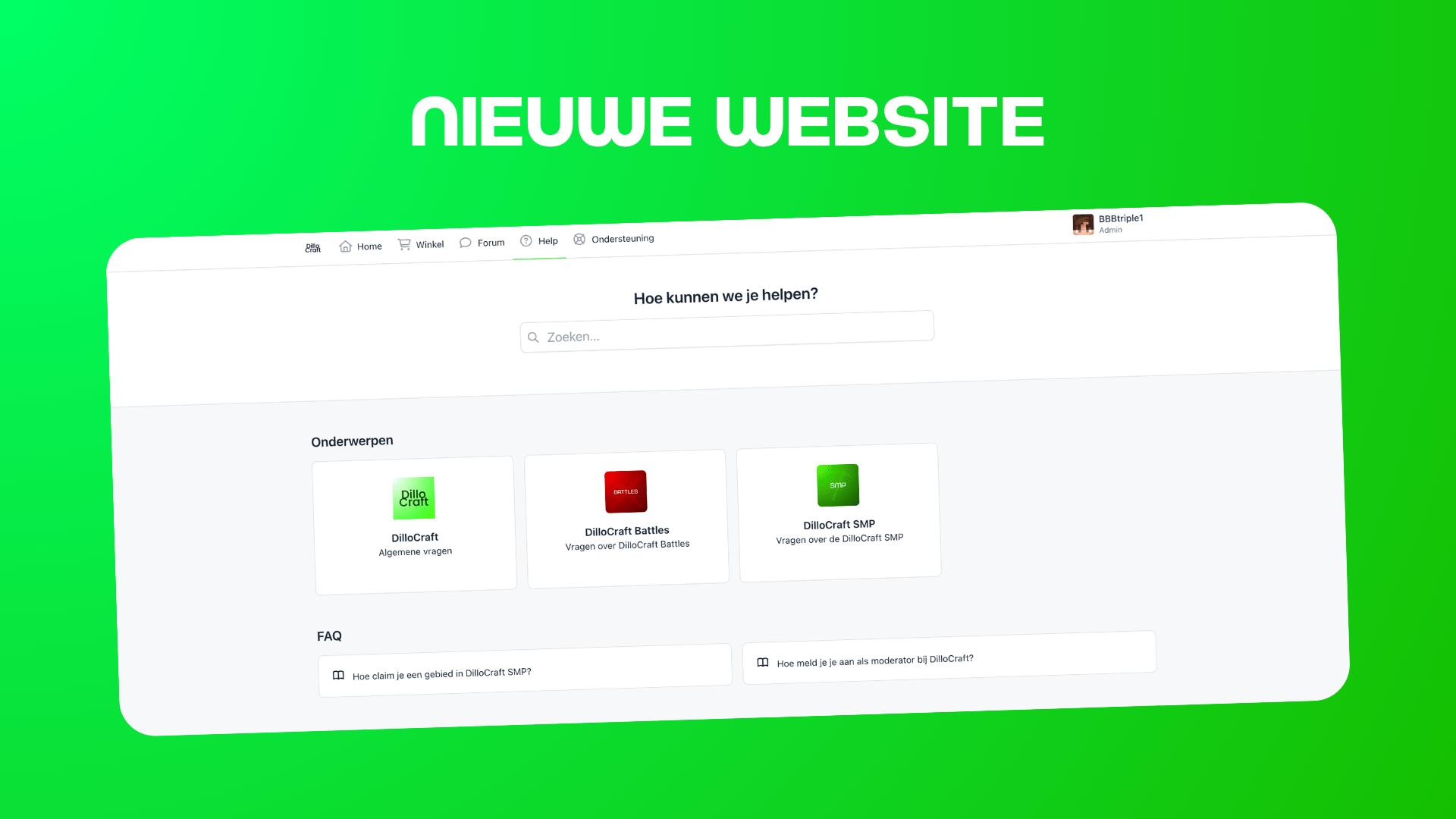Nieuwe Website
